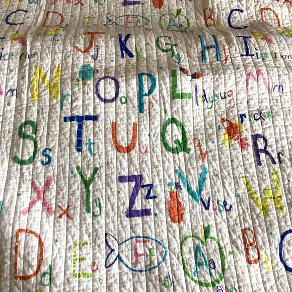 Alphabet Kids Children's Toddlers Twin Size Comforter Blanket Bedspread Bedding - Picture 3 of 7